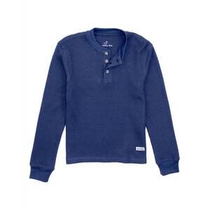 NEW PROPERLY TIED boy's trek henley sweater in river blue